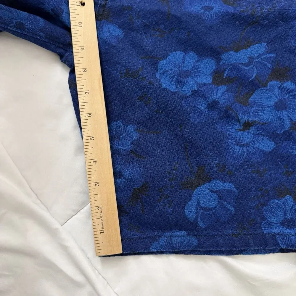 Levis Chino Shorts Mens 40 Blue Floral Print Hawaii Tropical Resortwear‎ Cotton